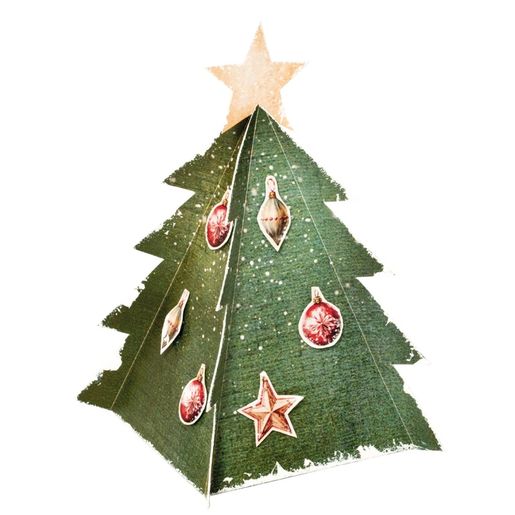 DIY Dárkové krabičky Studio Light, A4, 12 l. - Klasické Vánoce