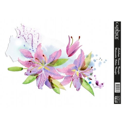 Transferový obrázek na textil Cadence, 25x35 cm - Lilie