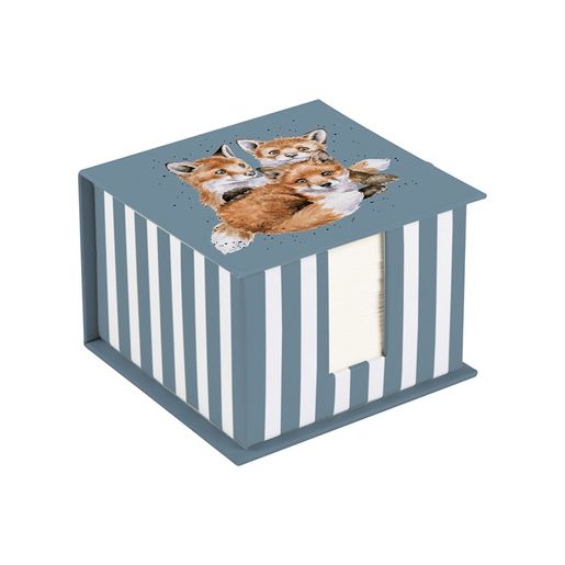 Poznámkový bloček Wrendale Designs "Snug as a Cub",  450 l. - Lišky