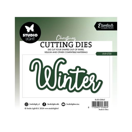 Vyřezávací šablony Studio Light, 2 ks - Nápis Winter