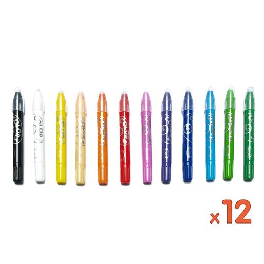 Gelové rozmývací voskovky Aladine - 12 barev