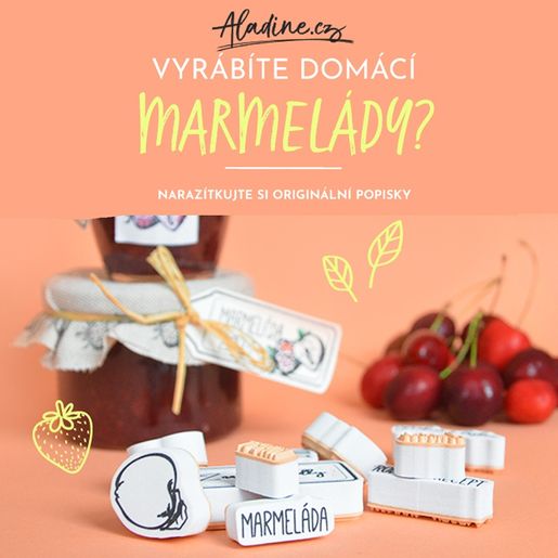 Razítka Aladine Stampo Hobby, 35 ks - Marmelády