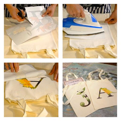 Transferový obrázek na textil Cadence, 25x35 cm - Květinová ryba