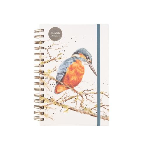 Kroužkový blok Wrendale Designs "Pond Dipping", A5, 96 l., čistý - Ledňáček