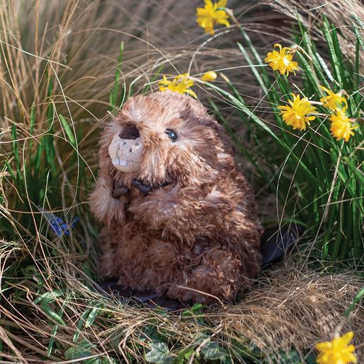 Plyšová hračka Wrendale Designs "Beaver Chester" - Bobr, mládě