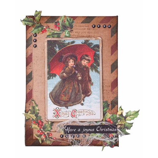 Blok podkladových papírů Studio Light "Vintage Christmas", A4, 36 l. - Vánoční nostalgie