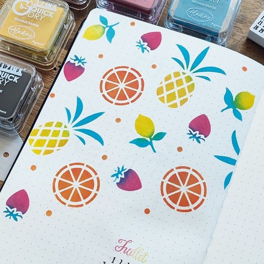 Šablona Aladine, 20x30 cm - Letní ovoce