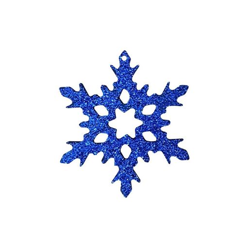 Dřevěný výřez k dekoraci Gomille, závěsný, 10 cm - Ledová vločka