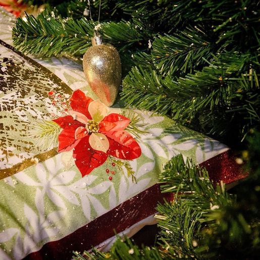 Transferový obrázek na textil Cadence, 25x35 cm - Vánoční hvězda