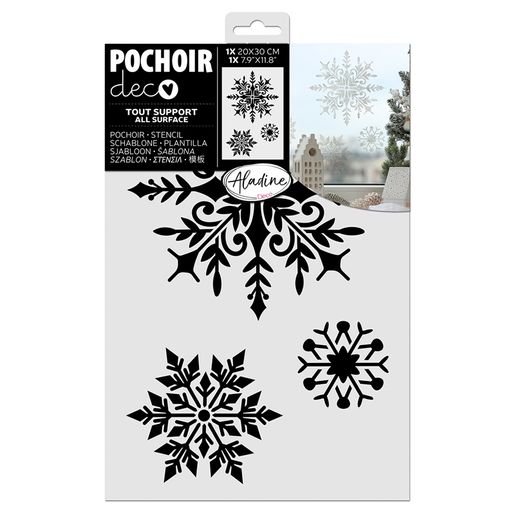 Šablona Aladine, 20x30 cm - Sněhové vločky