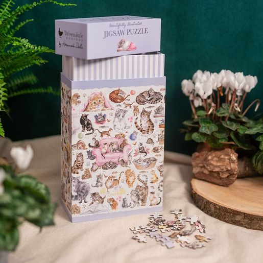 Puzzle Wrendale Designs "Feline Friends", 1000 dílků - Kočky