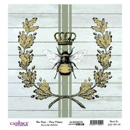 Rýžový papír Cadence, 30x30 cm - Čmeláčí královna