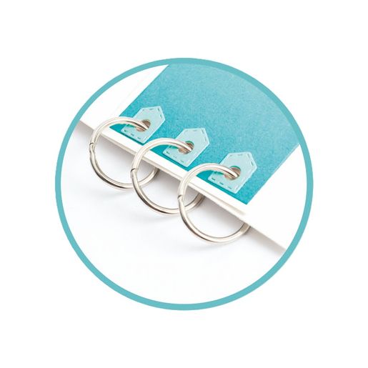 Knihařské kroužky Studio Light, o 25 mm, 12 ks - VYBERTE ODSTÍN