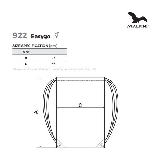 Bavlněný batoh Malfini Easygo - bílý