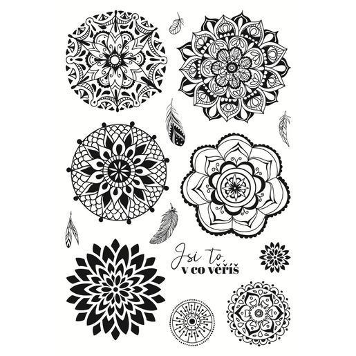 Razítka Aladine Stampo Art, 14 ks - Mandaly