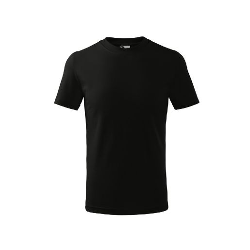 Dětské tričko Malfini Basic, černé - VYBERTE VELIKOST