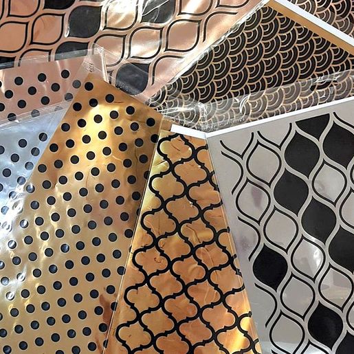 Transferový obrázek na textil Cadence, A3 - Měděná mříž