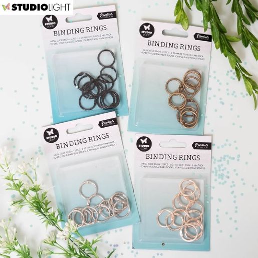 Knihařské kroužky Studio Light, o 25 mm, 12 ks - VYBERTE ODSTÍN