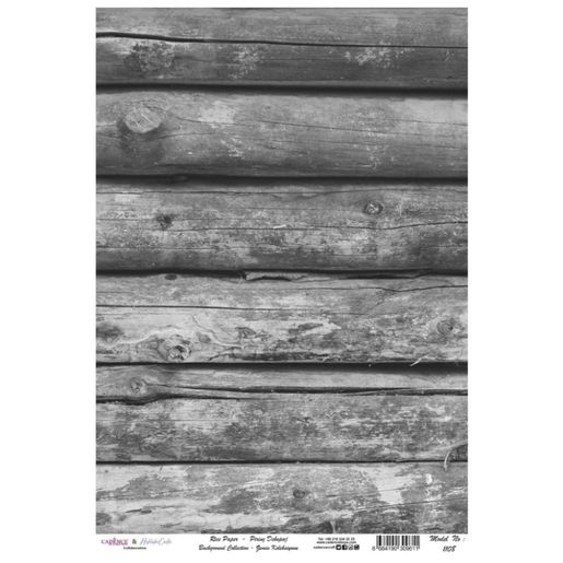 Rýžový papír Cadence - Šedé trámy - VYBERTE VELIKOST