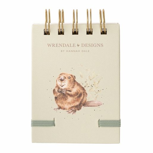 Kroužkový blok Wrendale Designs "Riverbank", B7, 50 l., čistý a linkovaný - U řeky