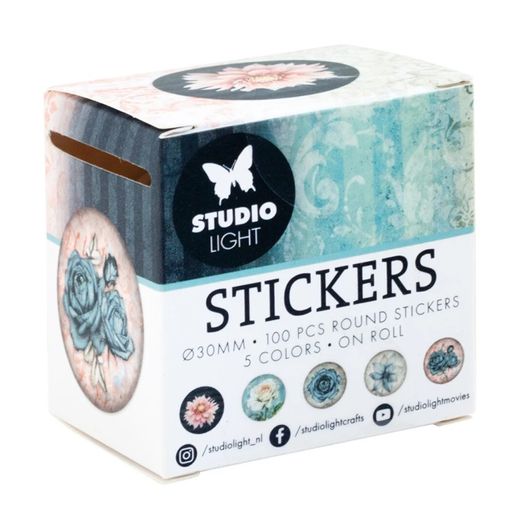 Samolepky Studio Light, 100 ks - Vintage květiny