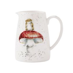 Porcelánový džbán na květiny Wrendale Designs "He's a Fun-Gi" - Myška