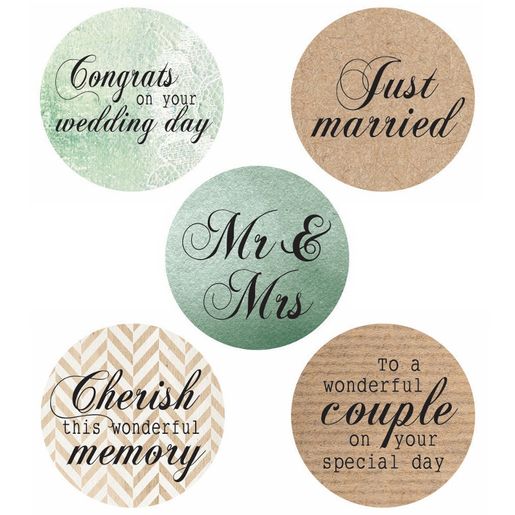 Samolepky Studio Light, 100 ks - Svatba