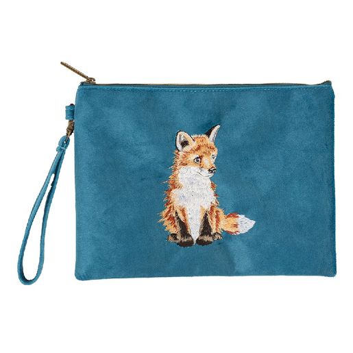 Vyšívaná kosmetická taška Wrendale Designs "Daydreamer" - Liška