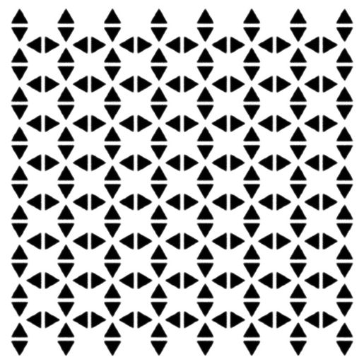 Šablona TCW 12"x12" (30,5x30,5 cm) - Tribal Triangles
