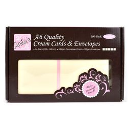 Přání a obálky Anita's, A6, 100 ks - VYBERTE ODSTÍN