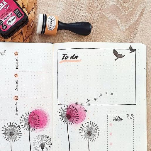 Diařová razítka Aladine Stampo Bullet Journal, 61 ks - Můj pracovní den