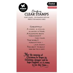 Gelová razítka Studio Light, 2 ks - Vánoční verše