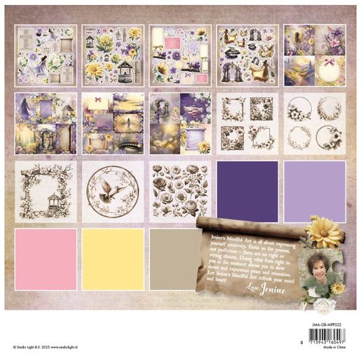 Kreativní blok Studio Light "Growing & Blooming", 20,3x20,3 cm, 36 l.