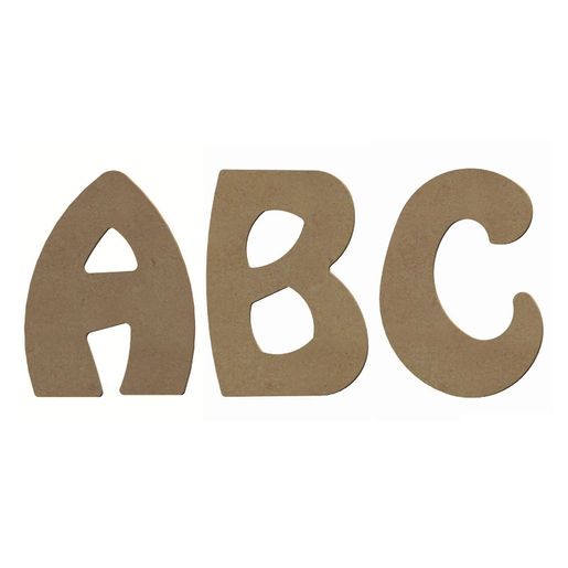 Dřevěný výřez k dekoraci Gomille, 8 cm - Abeceda - VYBERTE PÍSMENO