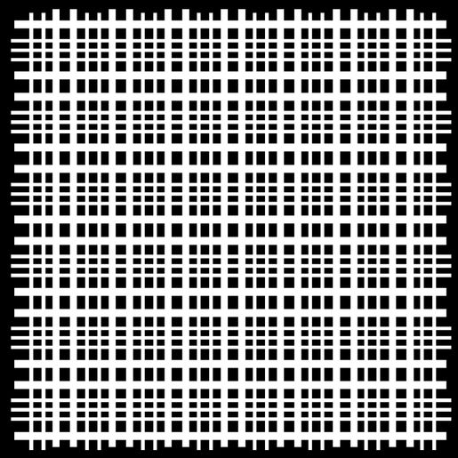 Šablona 6"x6" (15,2 x 15,2 cm), Plaid Fringe