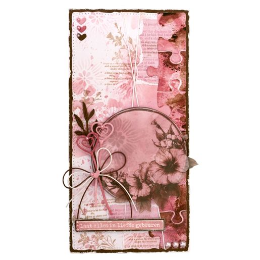 Vyřezávací šablony Studio Light "Growing & Blooming", 3 ks - Puzzle