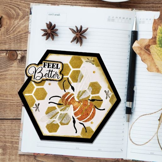 Šablona Aladine, 10x15 cm - Včely