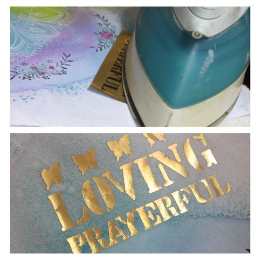 Transferový obrázek na textil Cadence, A3 - Měděné nápisy 2