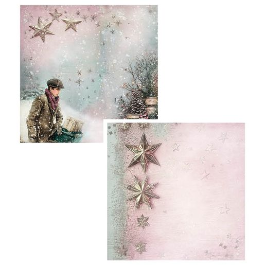 Blok podkladových papírů Studio Light "Christmas Blush", 20,3x20,3 cm, 36 l.