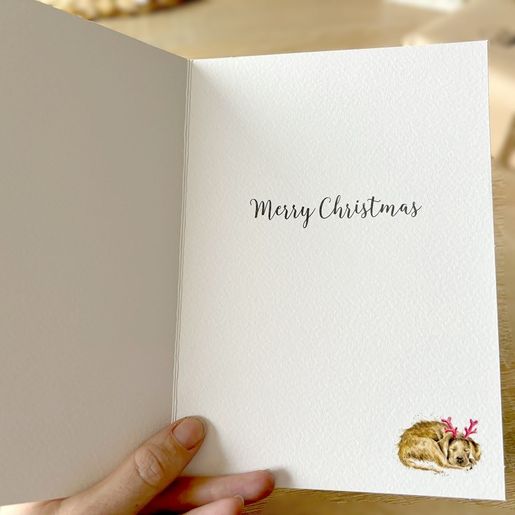 Přání s adventním kalendářem Wrendale Designs "O Holy Night" - Pejsci