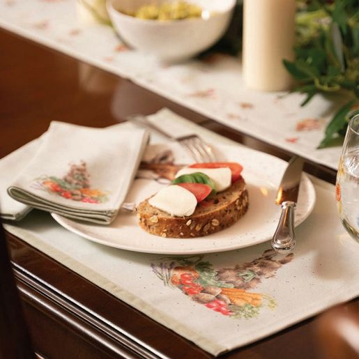 Látkové ubrousky Wrendale Designs "Garden Friends", 4 ks - Zahradní zvířátka