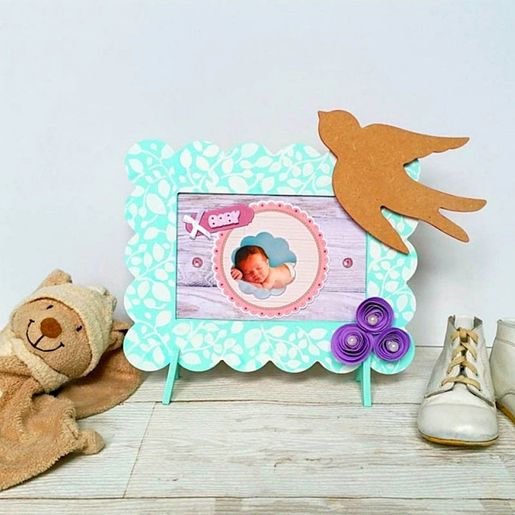 Dřevěný výřez k dekoraci Gomille, 15 cm - Vlaštovka