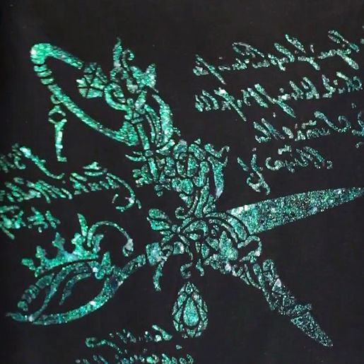 Barva na textil Cadence Holographic Glitter Fabric Paint, 50 ml - holografická