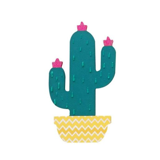 Dřevěný výřez k dekoraci Gomille, 15 cm - Kaktus