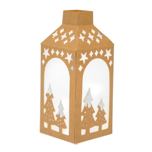 DIY Vánoční lucerny Studio Light, 25x18,5 cm, 10 l. - Stromy