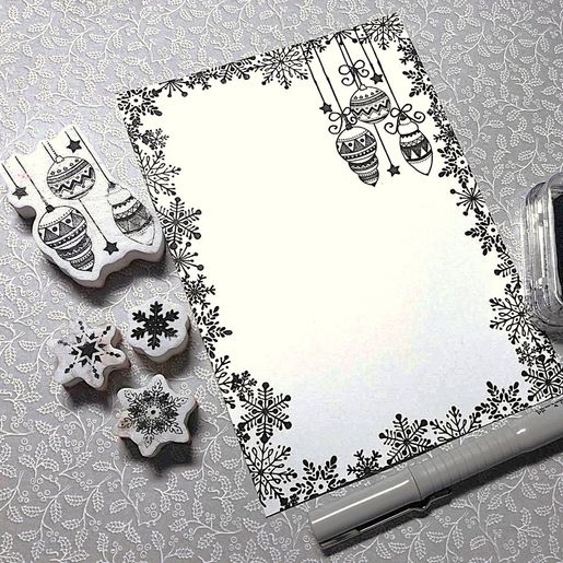 Vánoční razítka Aladine Stampo Noël, 12 ks - Krásné Vánoce