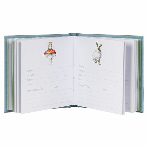 Zápisník na hesla Wrendale Designs "Snug as a Cub" - Lišky