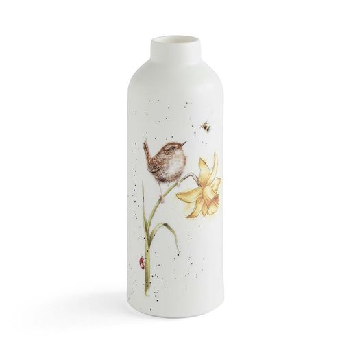 Porcelánové vázy Wrendale Designs, 3 ks - Střízlík, kachny, oslík