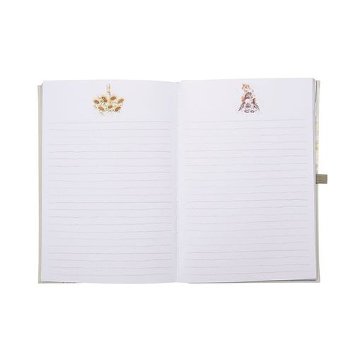 Luxusní zápisník Wrendale Designs "The Waiting Game", A5, linkovaný - Liška