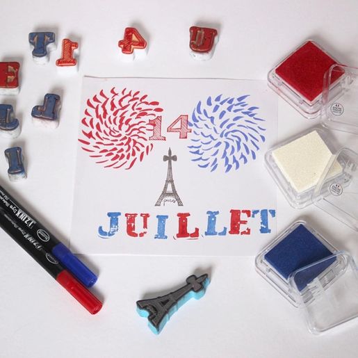 Razítka na textil Aladine Stampo Textile, 45 ks - Abeceda